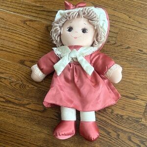 Adorable Pink Doll with Bonnet